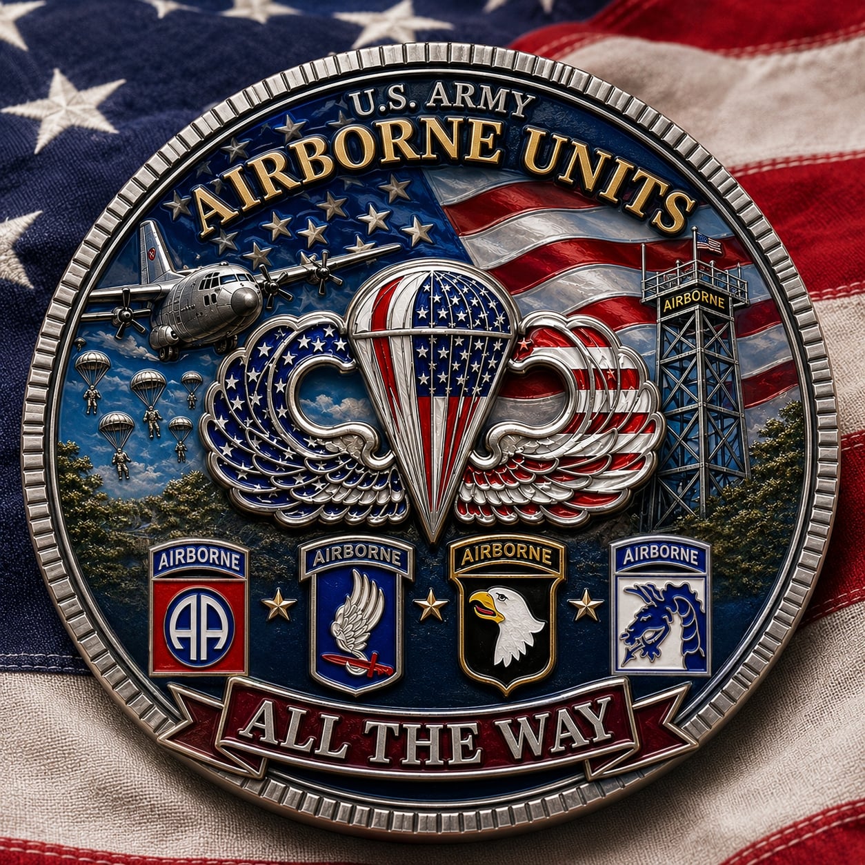 ✨Limited-Time 70% OFF-🪂U.S. ARMY AIRBORNE UNITS Commemorative Coin(Gift box included)