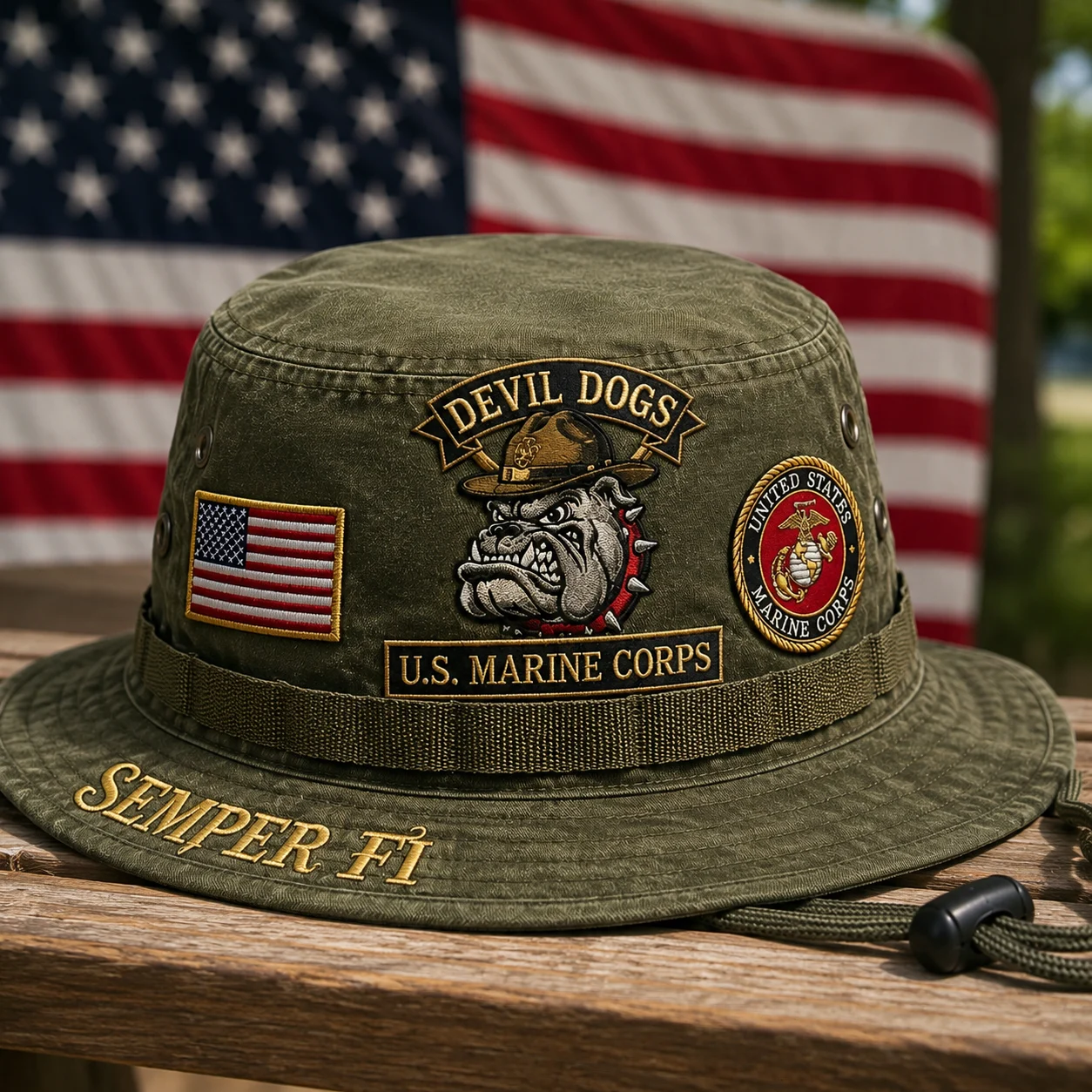 ⚡Last Day Promo: 70% OFF🔥 -🐾U.S. Marine Corps Devil Dogs Tribute Boonie Hat