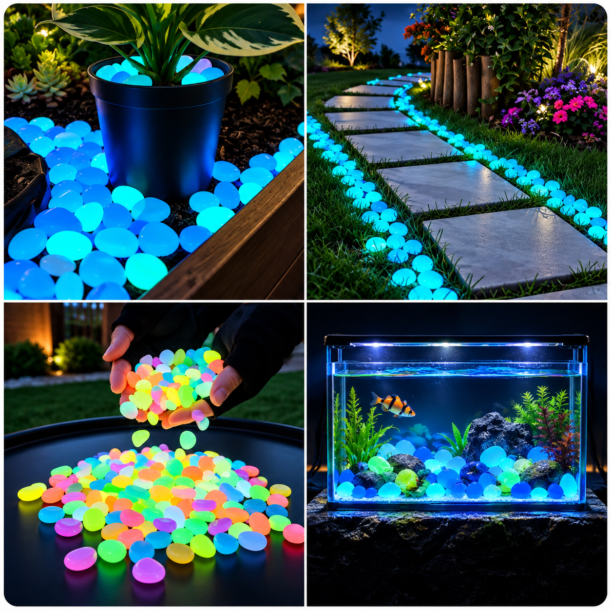 💥LAST DAY SALE 70%OFF💥-🌈Colorful Glow-in-the-Dark Garden Stones