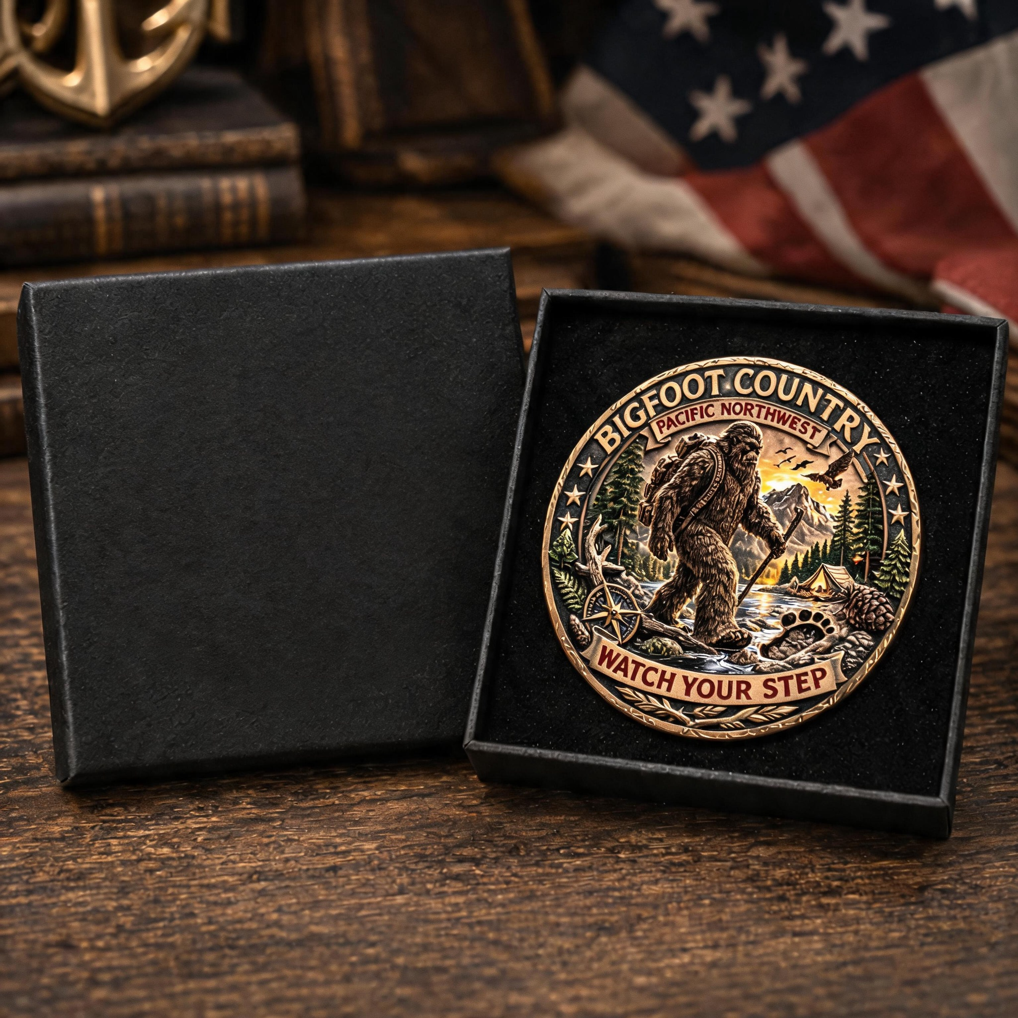 🏆Last Day Promo:70% OFF! 🎖️Bigfoot Country Explorer Challenge Coin