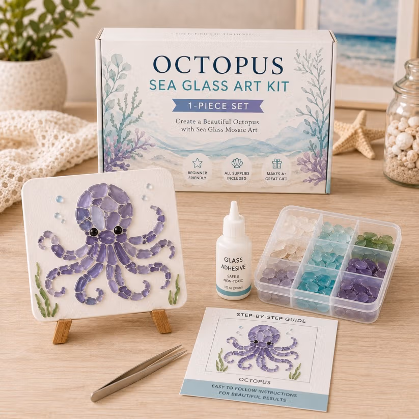🔥LAST DAY 70% OFF-🐋🌊 DIY Sea Glass Mosaic Art Kit