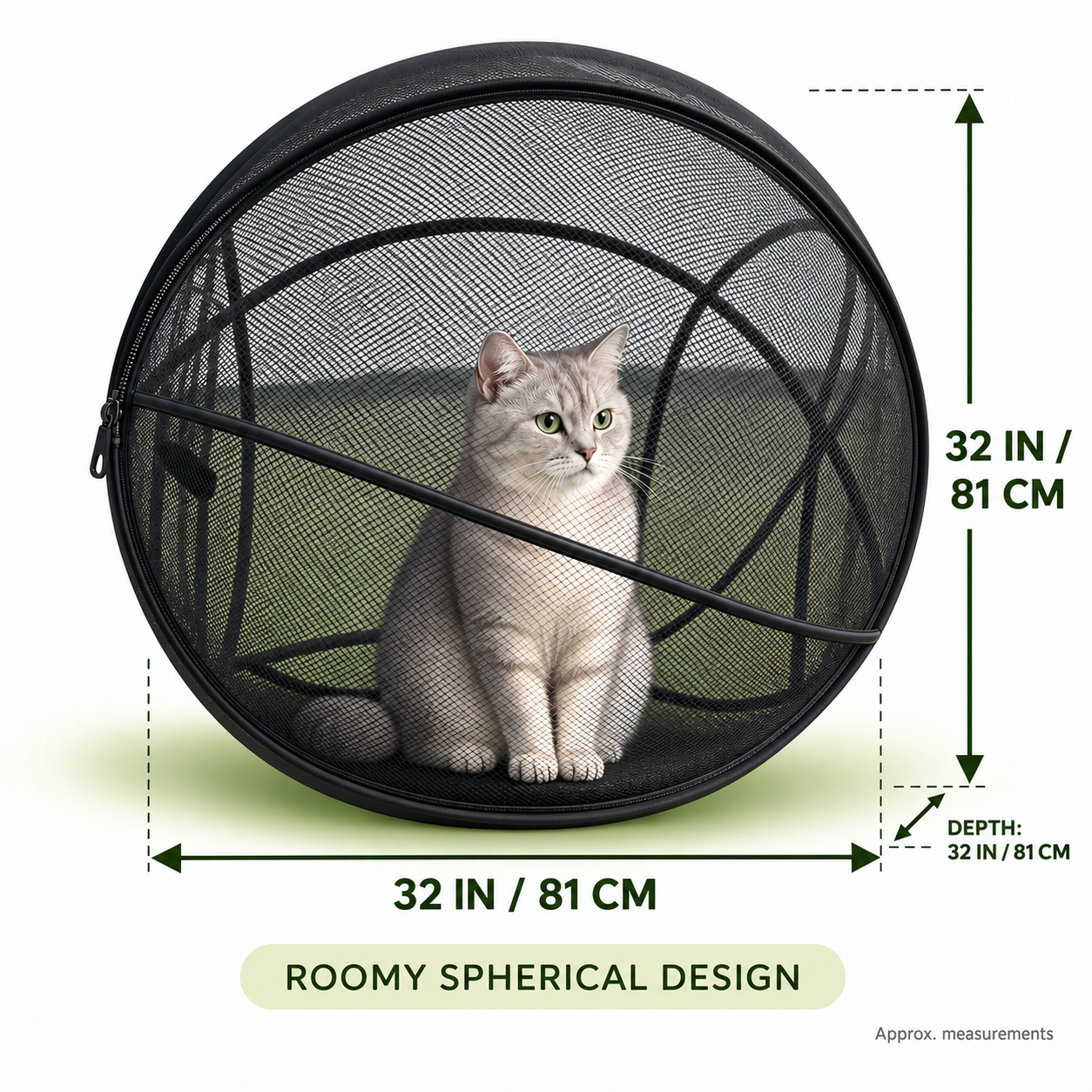 Pop up cat playpen dimensions measuring about 32 inches