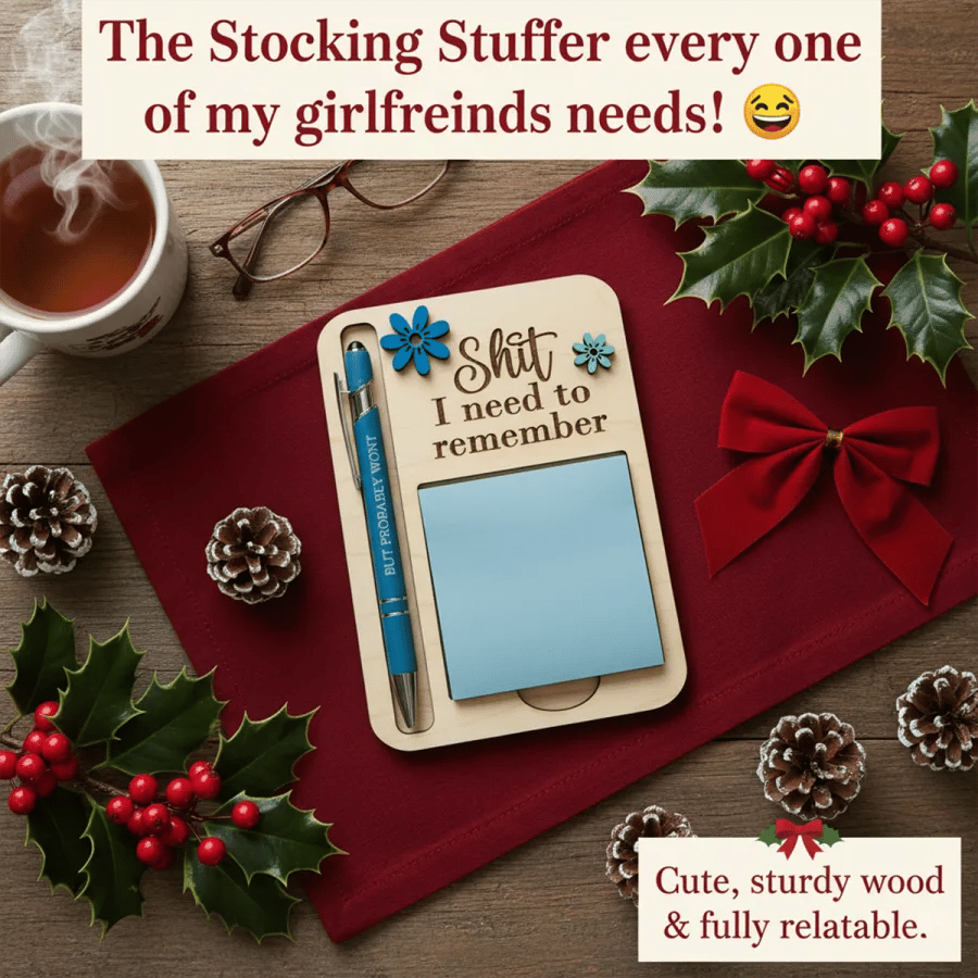 🔥Christmas Hot Sale 49% OFF The "Shit I Need to Remember" Sticky Note Holder