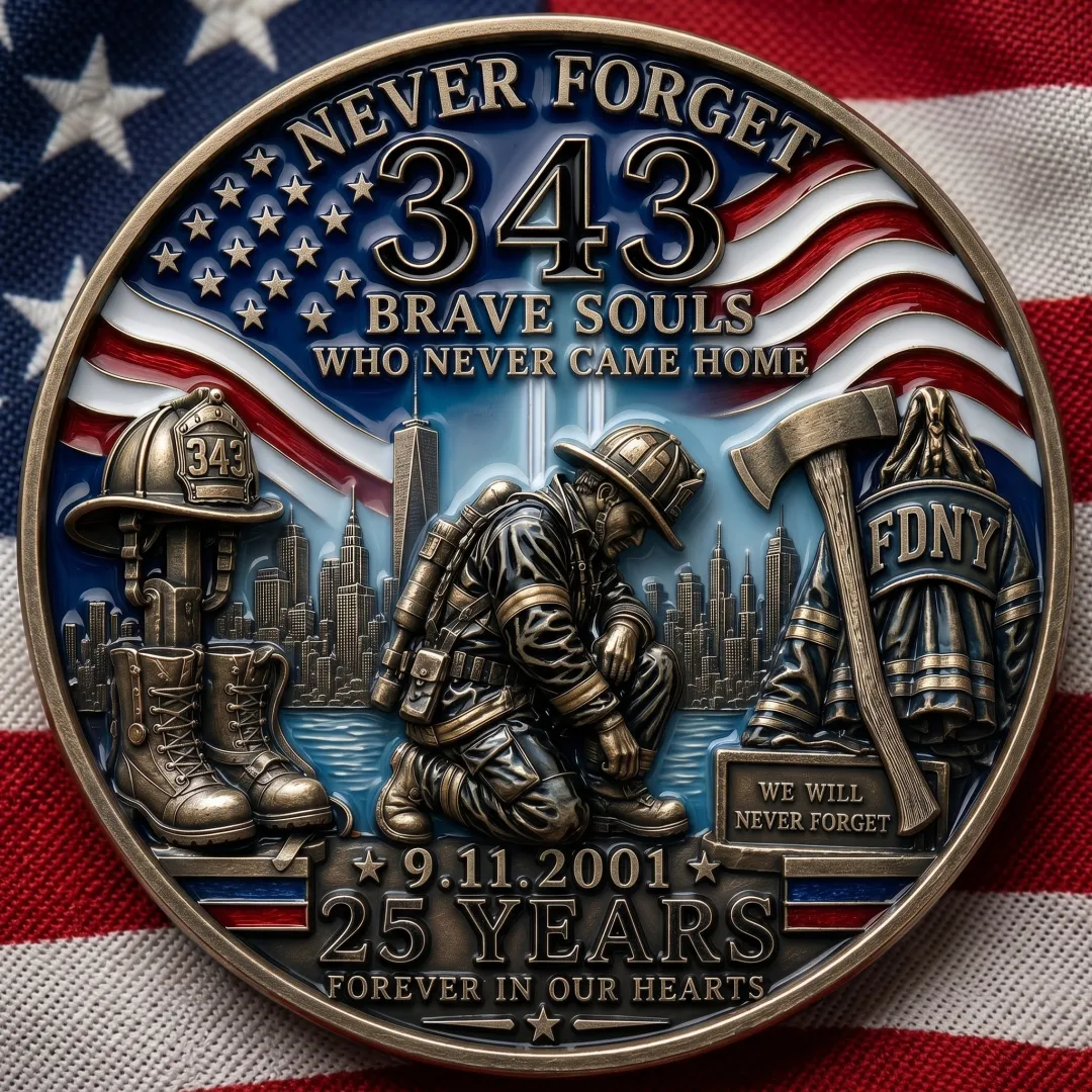 🏆Flash Sale 50% OFF - 343 Never Forget 25th Anniversary Coin