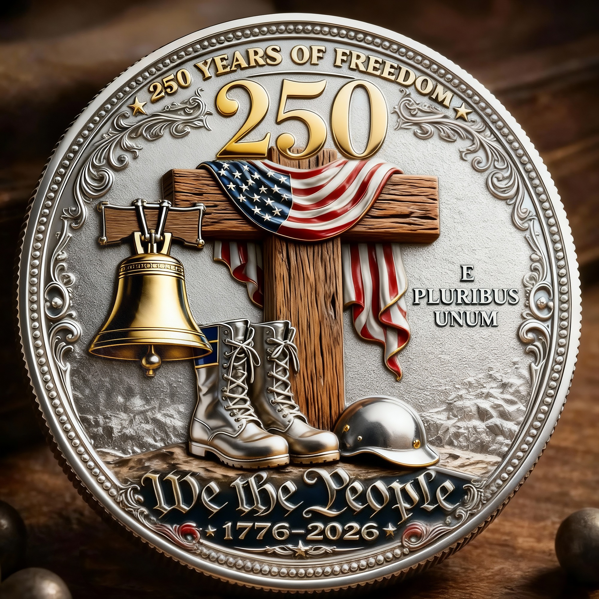 🔥Flash Sale 60% OFF🪙-U.S. Veteran – In God We Trust | 250 Years of Freedom Commemorative Coin