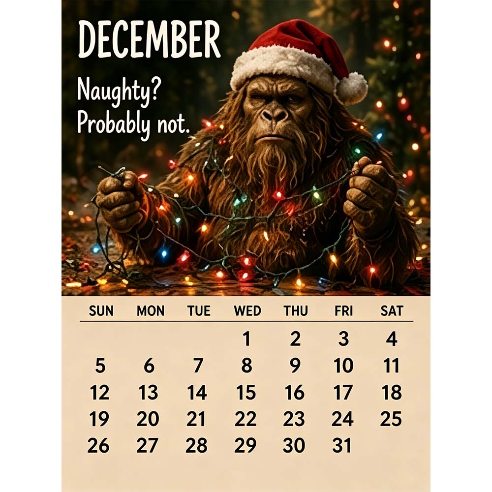 🔥LAST DAY 70% OFF –🦶2027 Bigfoot's Daily Life Calendar