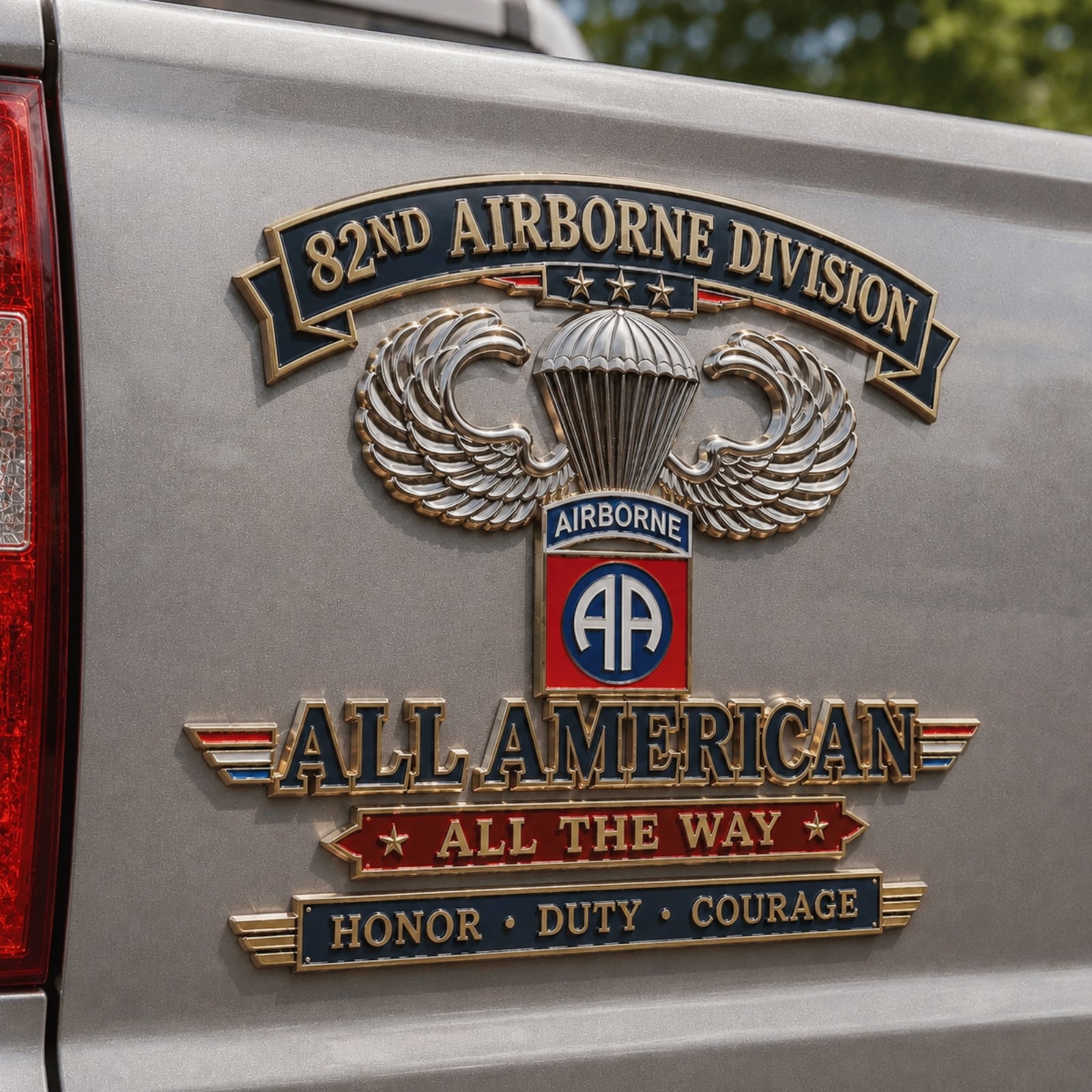 🔥LAST DAY 70% OFF –🪂U.S. Army 82nd Airborne Division Tribute Metal Car Emblem