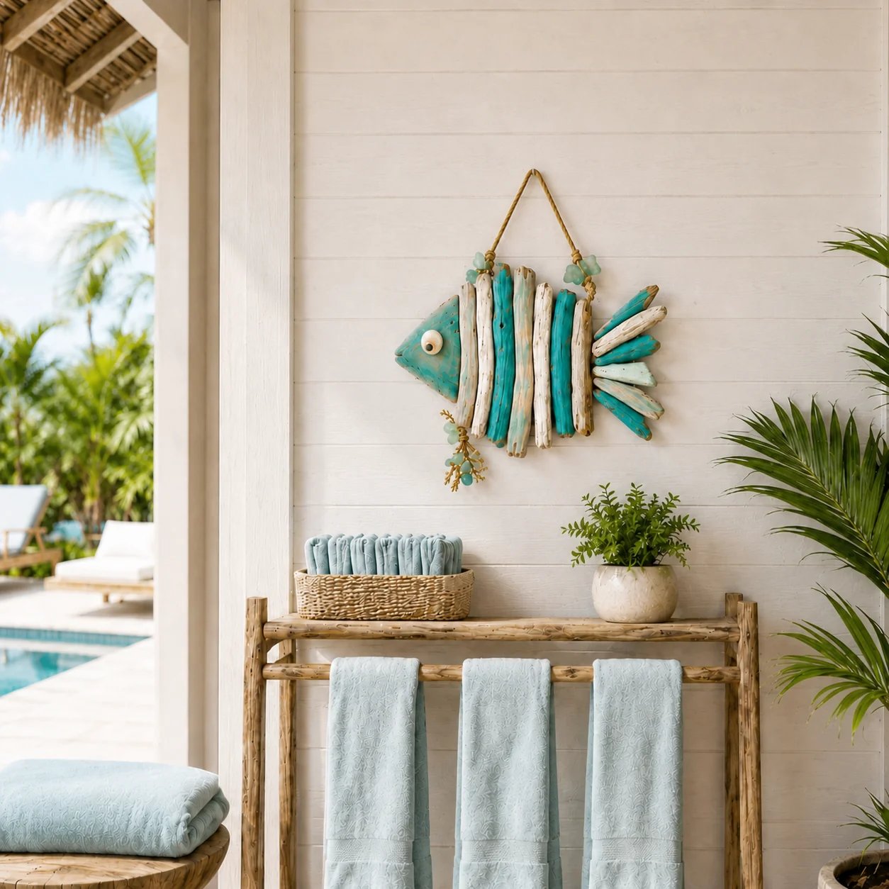 🔥 LAST DAY 70% OFF –🌊Lighted Coastal Fish Wall Decor
