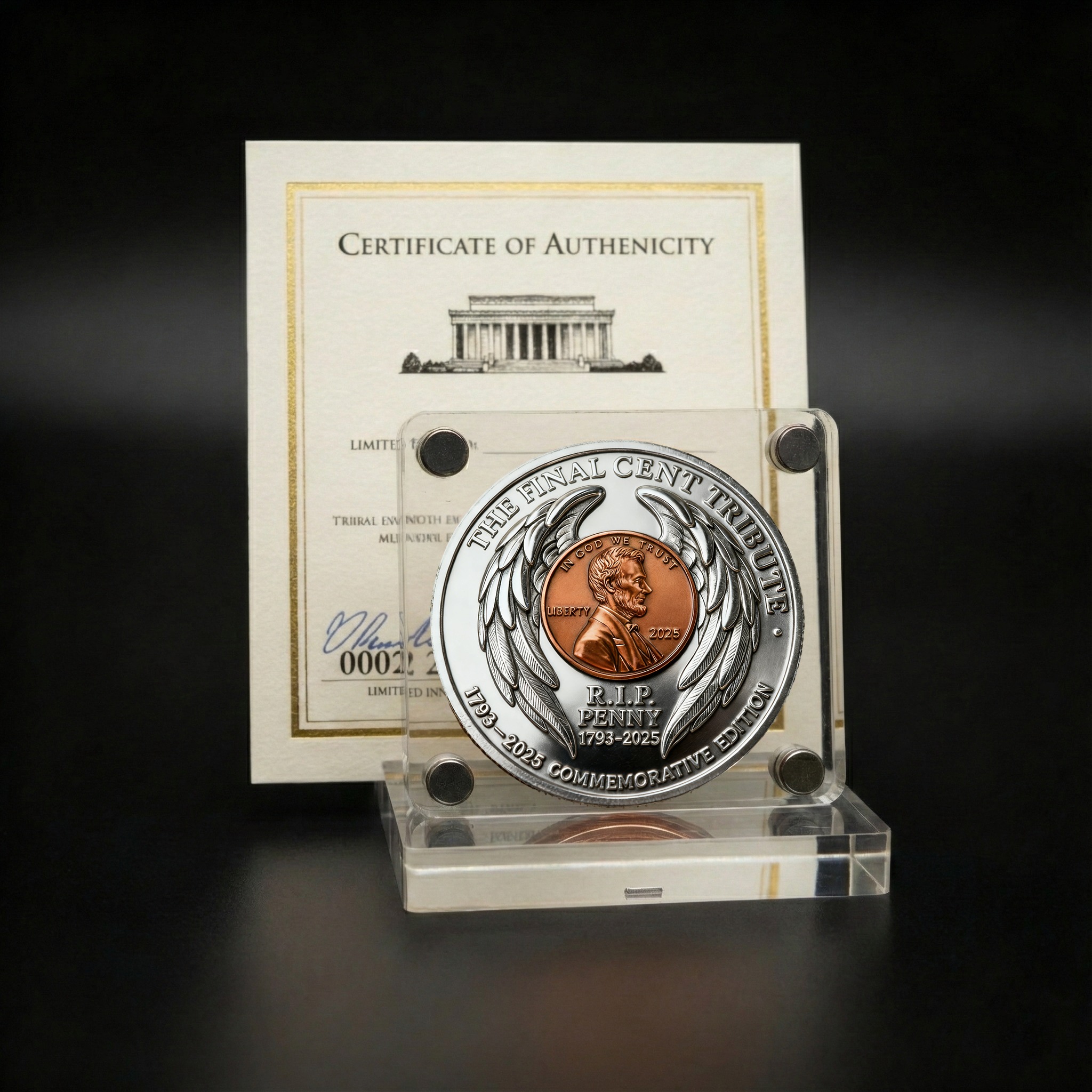 🔥Flash Sale 60% OFF-  Last Cent Standing: Commemorate the End of an Era Commemorative Coin