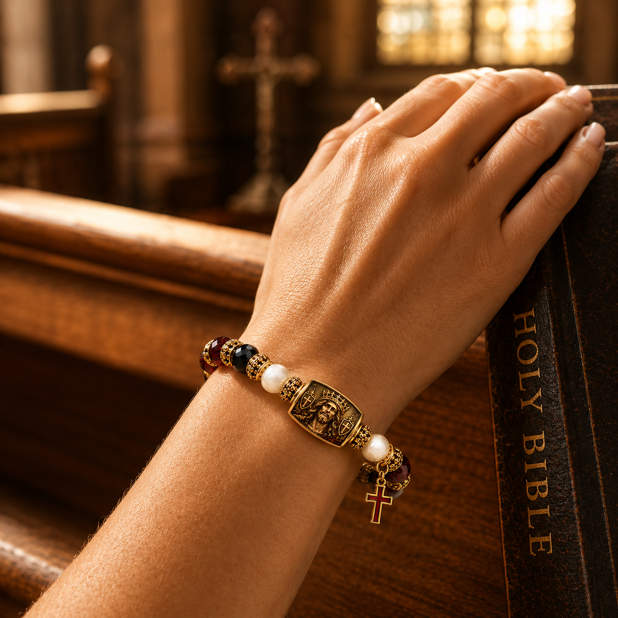 🔥 LAST DAY 70% OFF –King Of Kings Christ Is My Strength Faith Bracelet✝️ | 2026 Limited Edition Bracelet