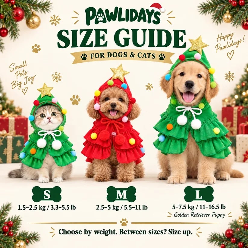 🔥Last 30pcs🎉-🎄Walking Christmas Tree Pet Costume 🐶🐱❤