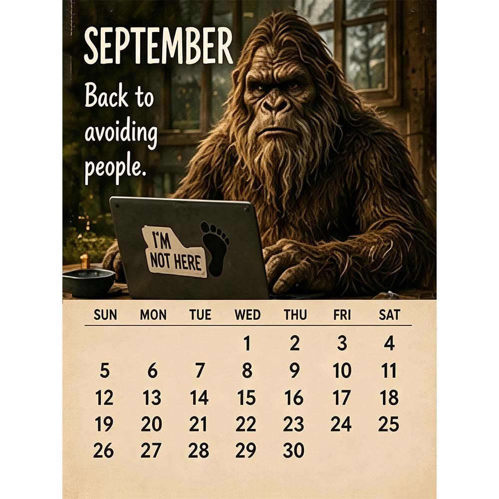 🔥LAST DAY 70% OFF –🦶2027 Bigfoot's Daily Life Calendar