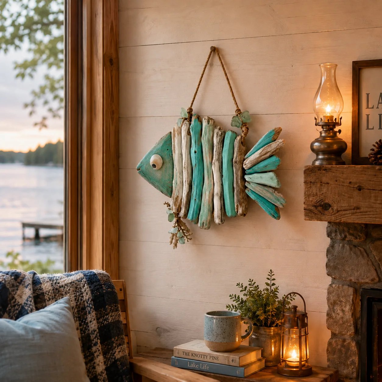 🔥 LAST DAY 70% OFF –🌊Lighted Coastal Fish Wall Decor