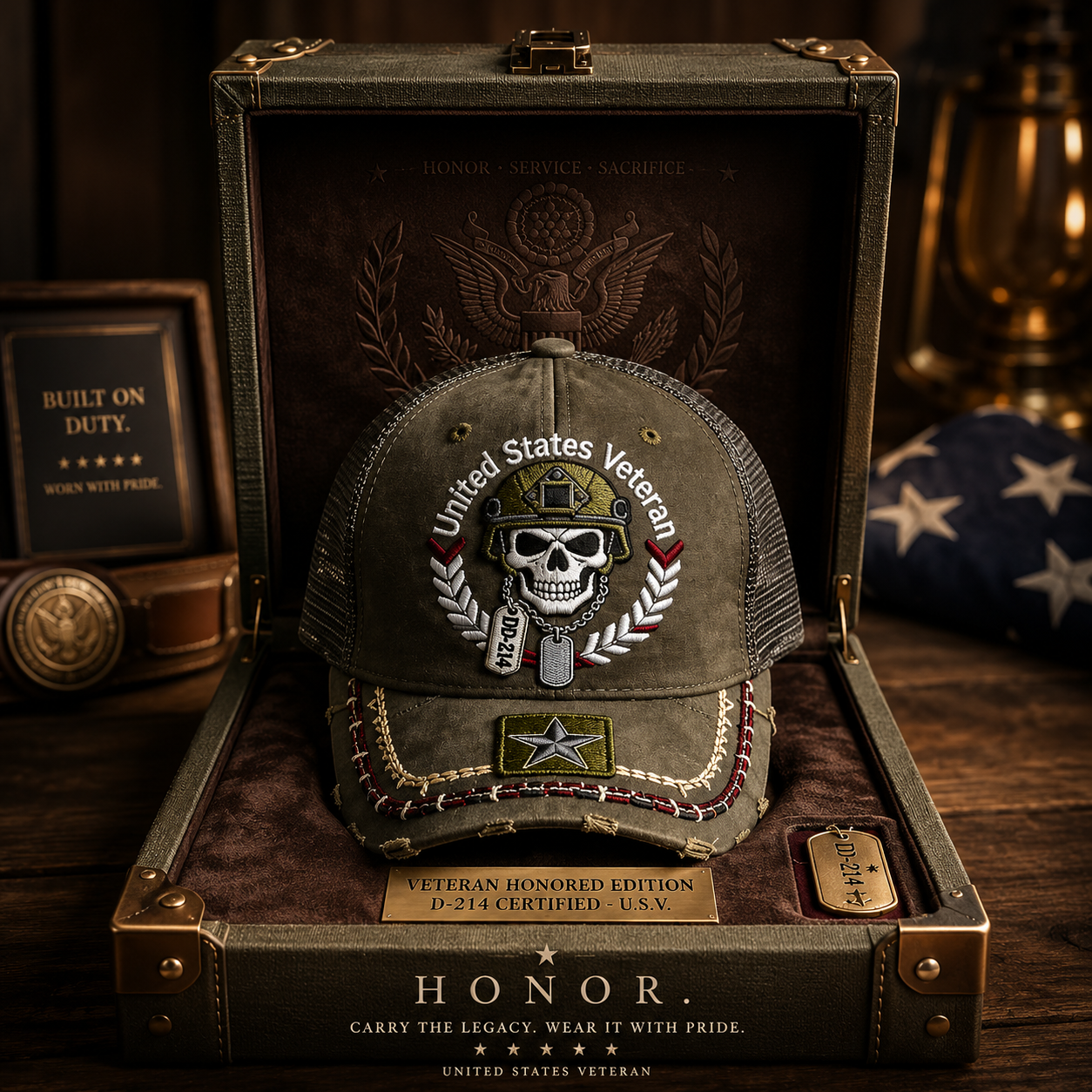🧢Last Day 50% OFF🔥DD-214 United States Veteran Cap – Embroidered Edition