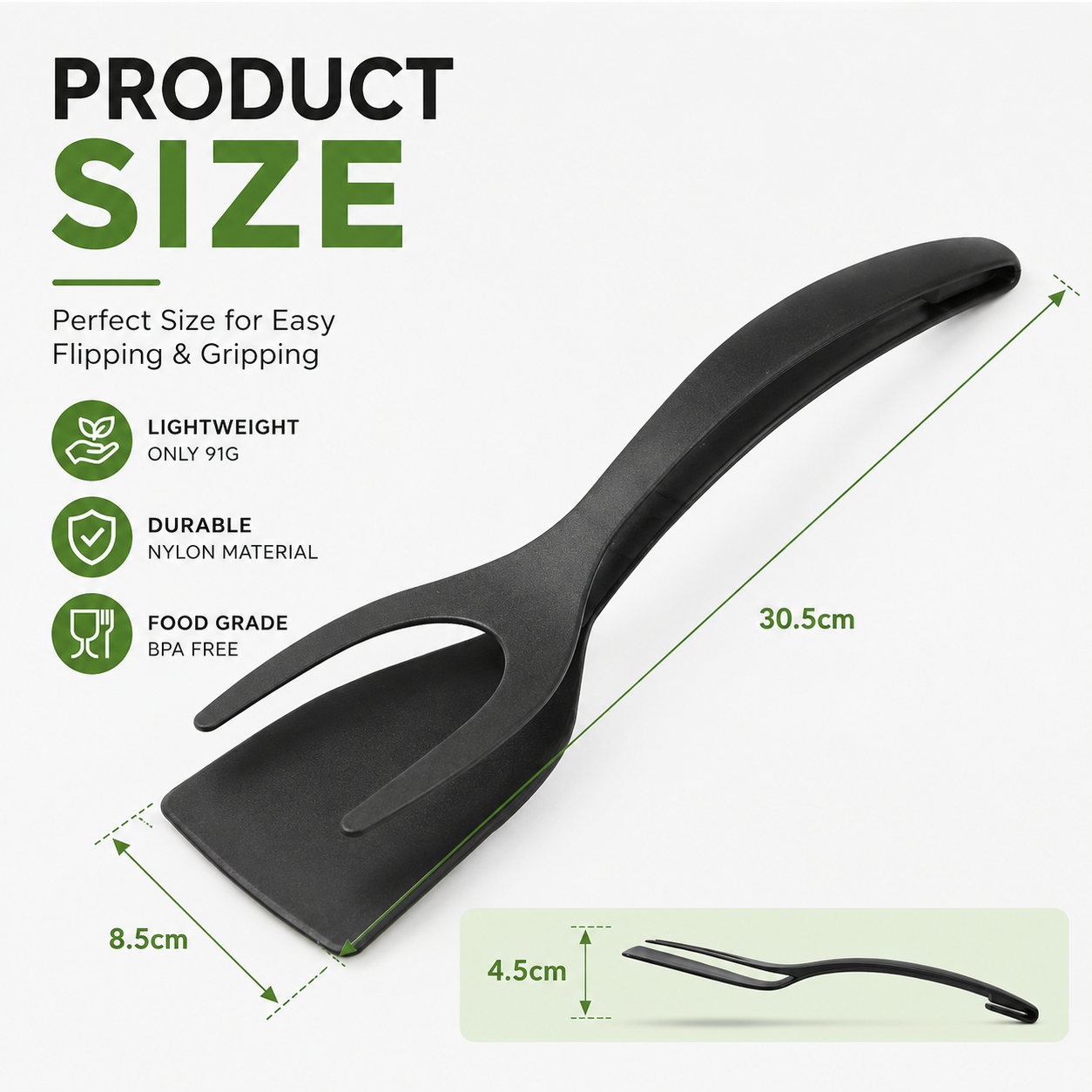 🔥🔥🔥50% OFF -Silicone 2-in-1 Grip and Flip Kitchen Tongs – Heat Resistant & Scratch Free