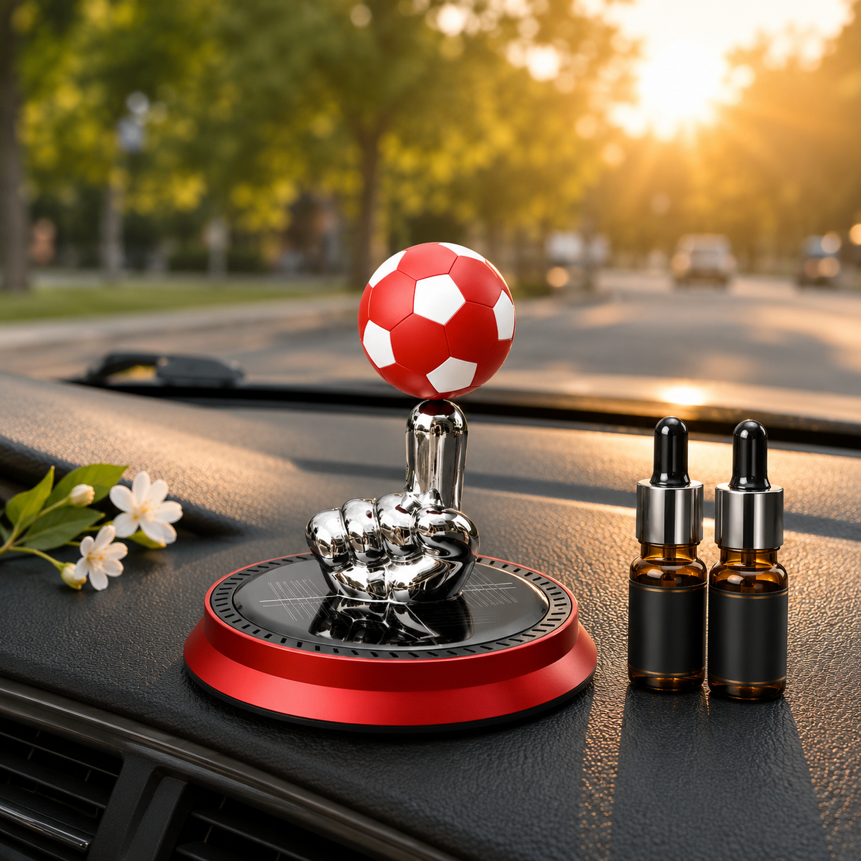 ⚽ Last Day: 70% OFF | Solar Football Air Freshener