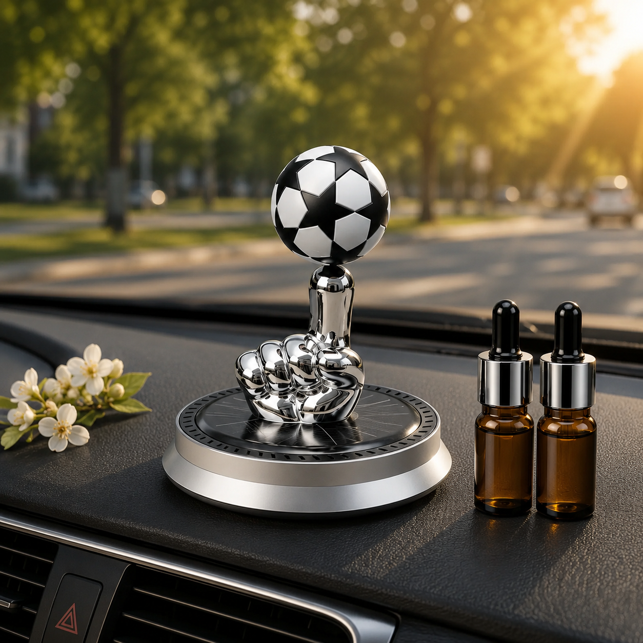 ⚽ Last Day: 70% OFF | Solar Football Air Freshener