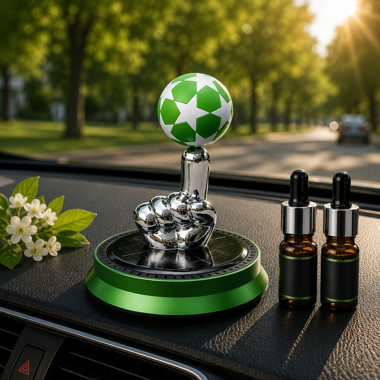 ⚽ Last Day: 70% OFF | Solar Football Air Freshener