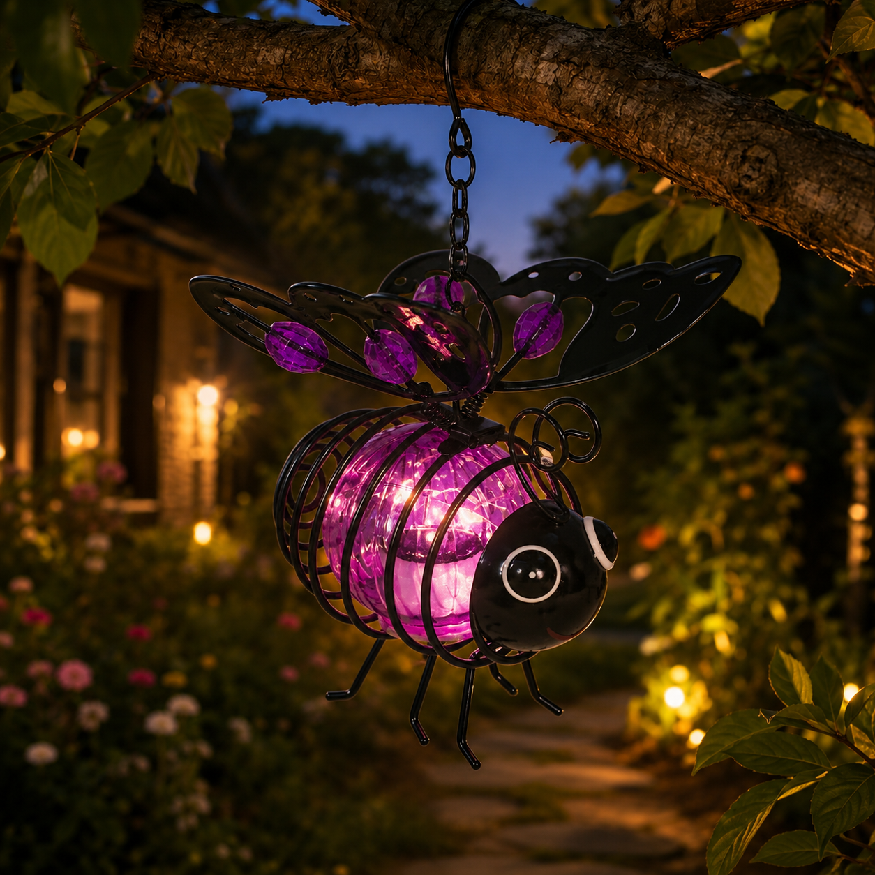 🔥LAST DAY 70% OFF -🐝Outdoor Hanging Solar Bee Light