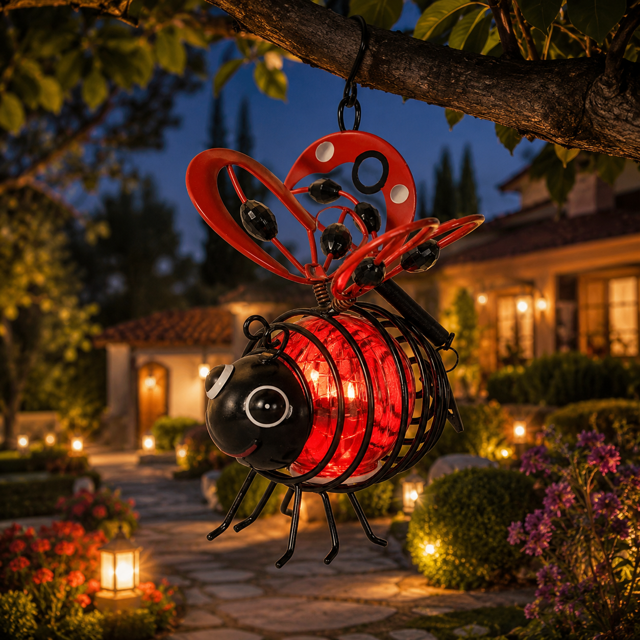🔥LAST DAY 70% OFF -🐝Outdoor Hanging Solar Bee Light