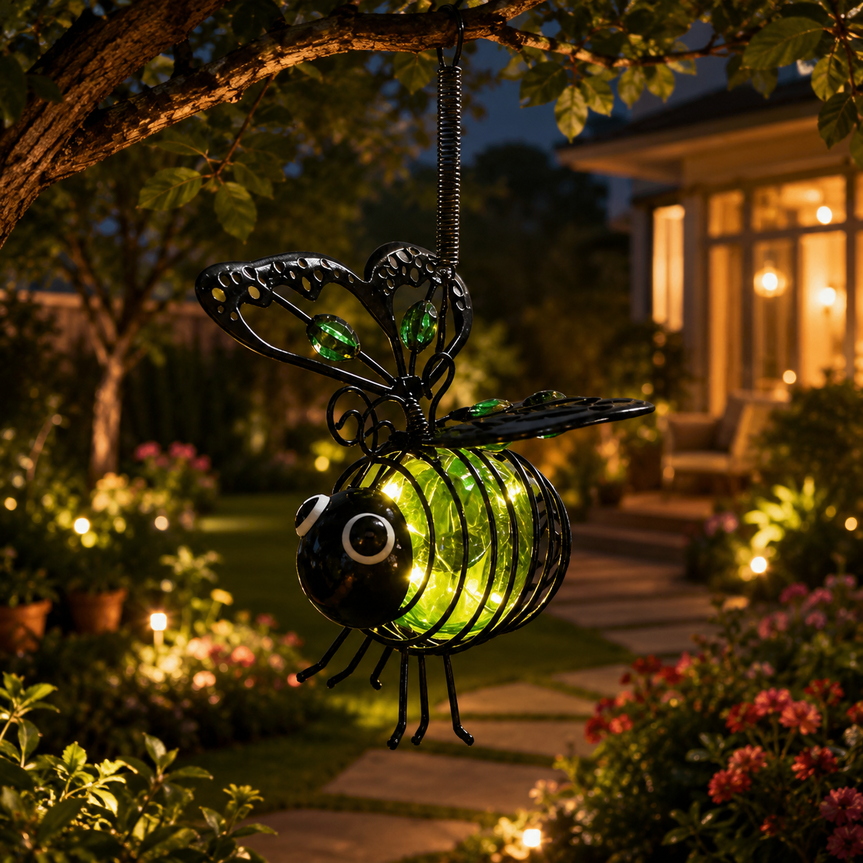 🔥LAST DAY 70% OFF -🐝Outdoor Hanging Solar Bee Light
