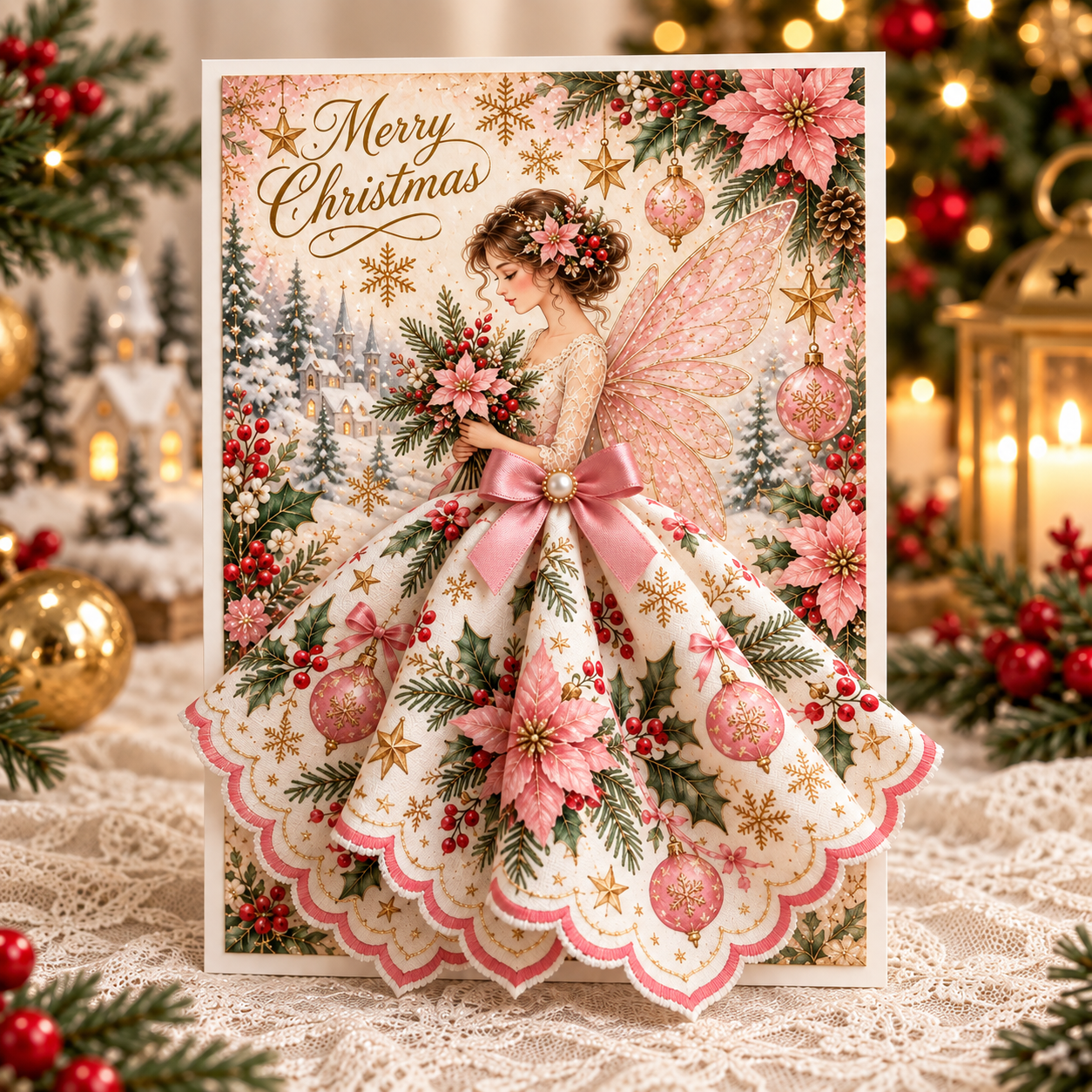 🔥Last 40pcs🎉-3D Christmas Angel Greeting Card