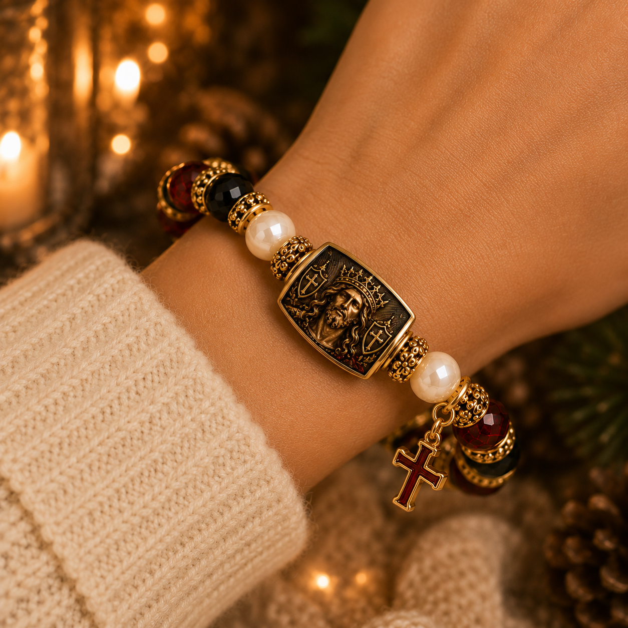 🔥 LAST DAY 70% OFF –King Of Kings Christ Is My Strength Faith Bracelet✝️ | 2026 Limited Edition Bracelet