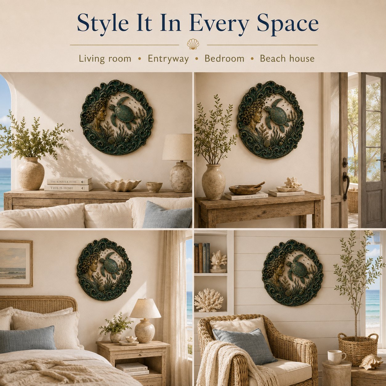 🔥Last 40pcs🎉-🌊 🔱Vintage Ocean Theme Wall Decor Collection  📦39 Free Shipping
