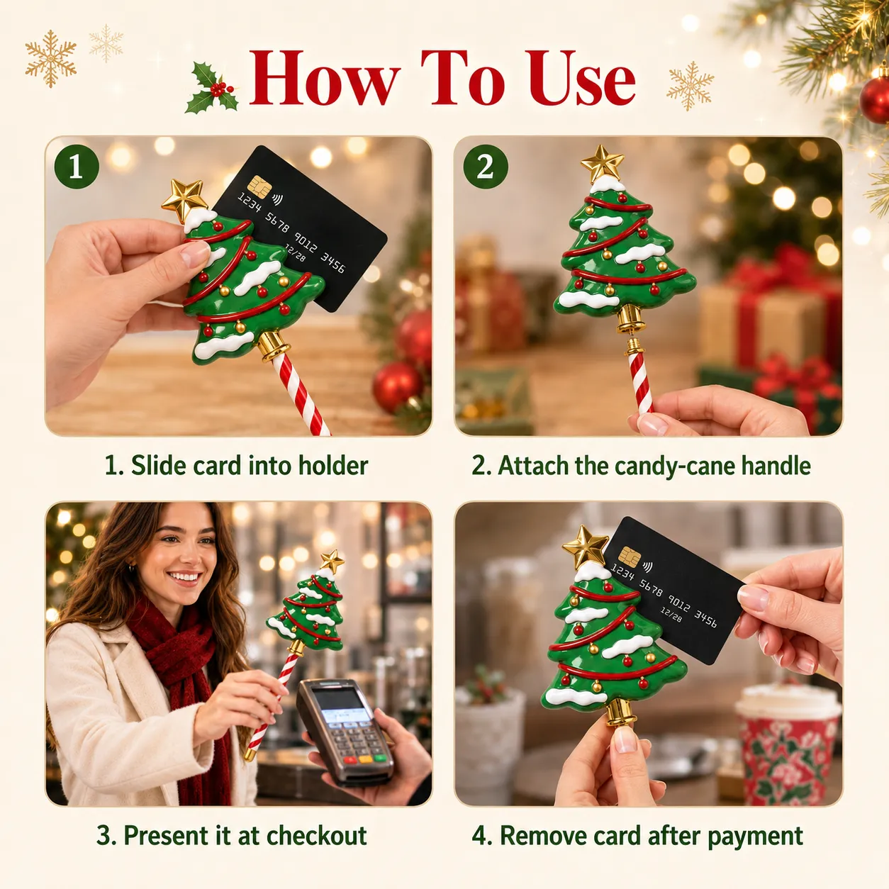 🔥Last 30pcs🎉-✨🎄 Christmas Payment Wand – Turn Every Tap Into Holiday Magic