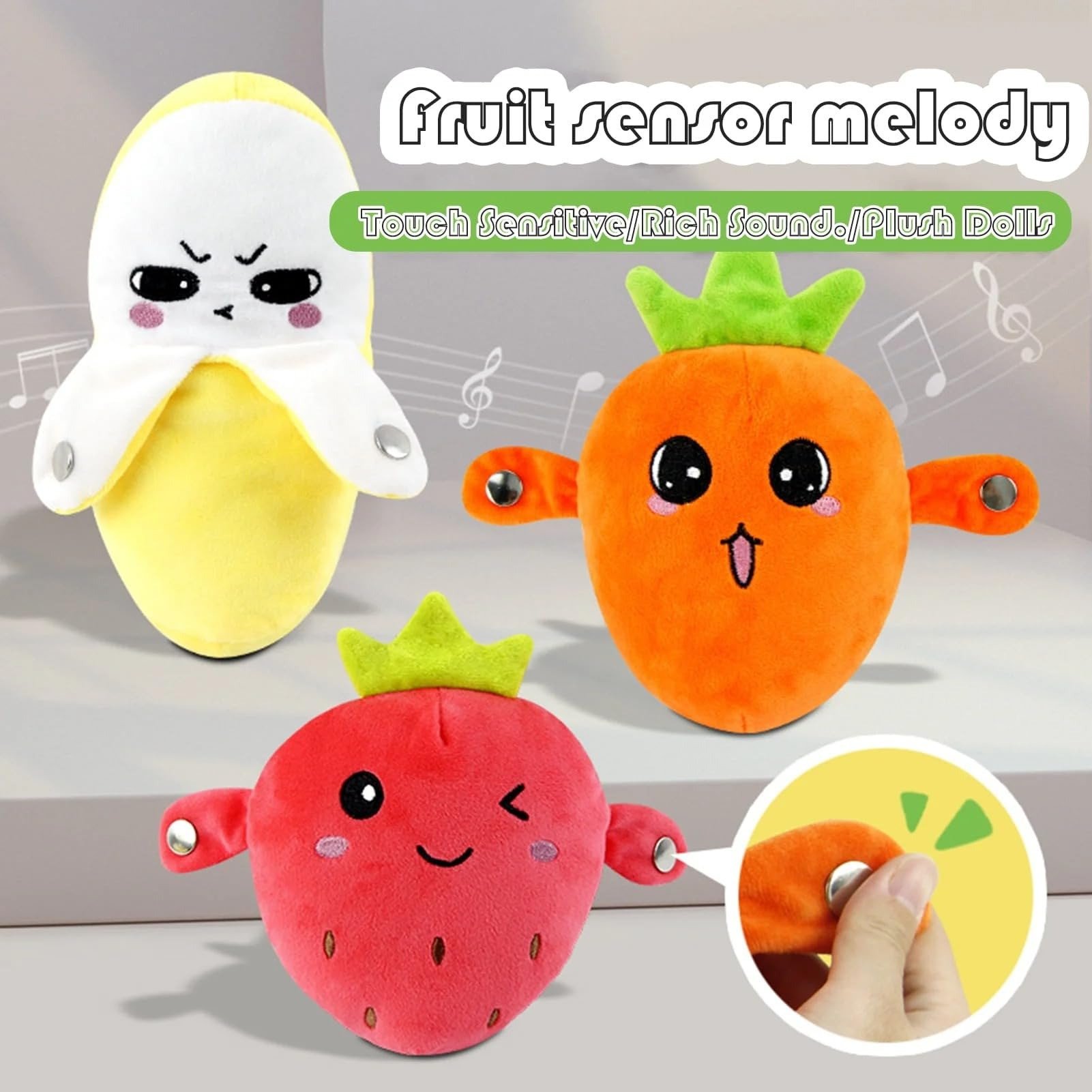 🍌 Children's Day Hot Sale - 🍓 Interactive Music Plush Toy Set 🥕