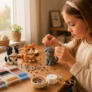 🔥LAST DAY 70% OFF-🐱 Create 4 Adorable Beaded Cats Yourself