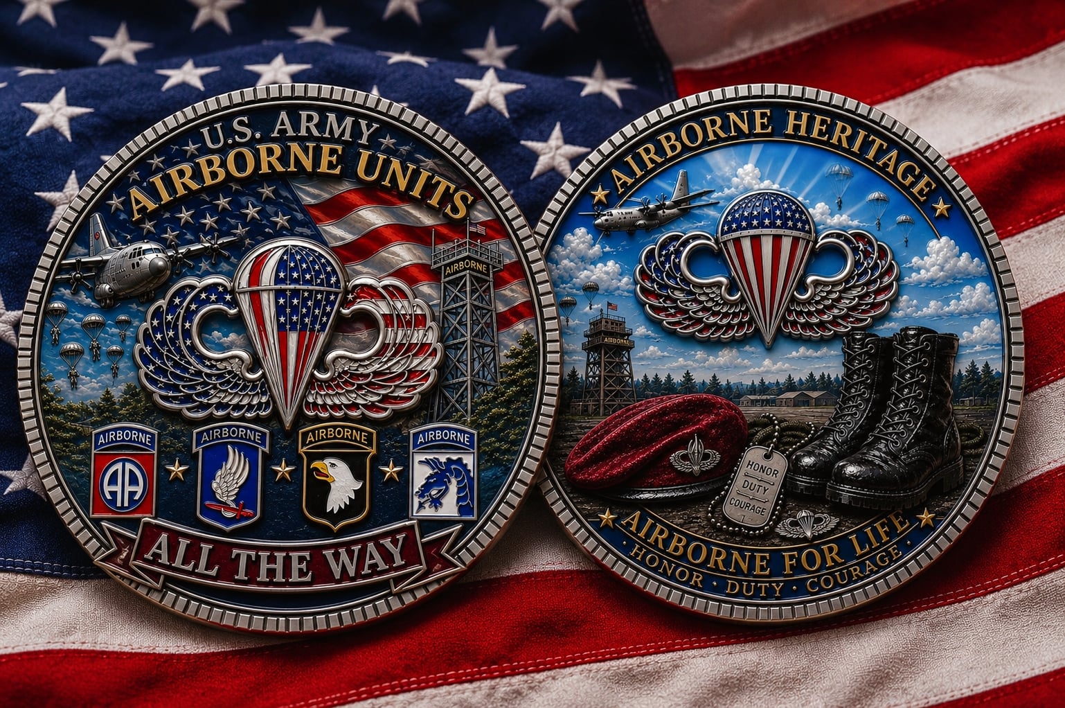 ✨Limited-Time 70% OFF-🪂U.S. ARMY AIRBORNE UNITS Commemorative Coin(Gift box included)