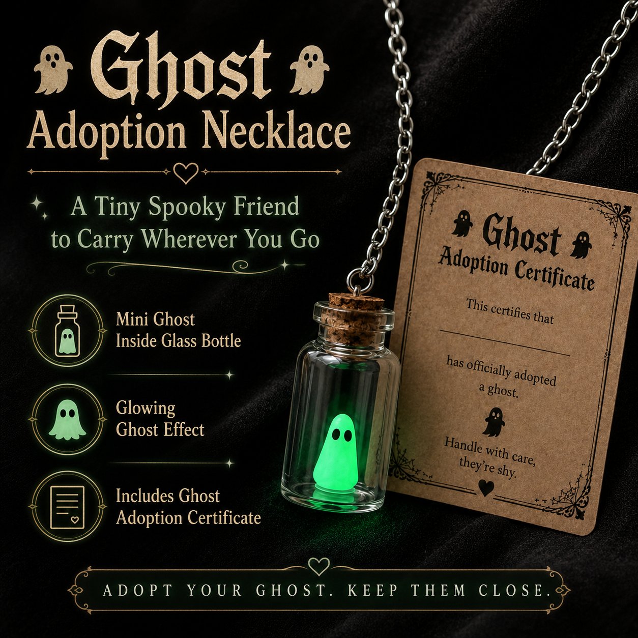 🔥LAST DAY 70% OFF – Geister-Adoptionskette