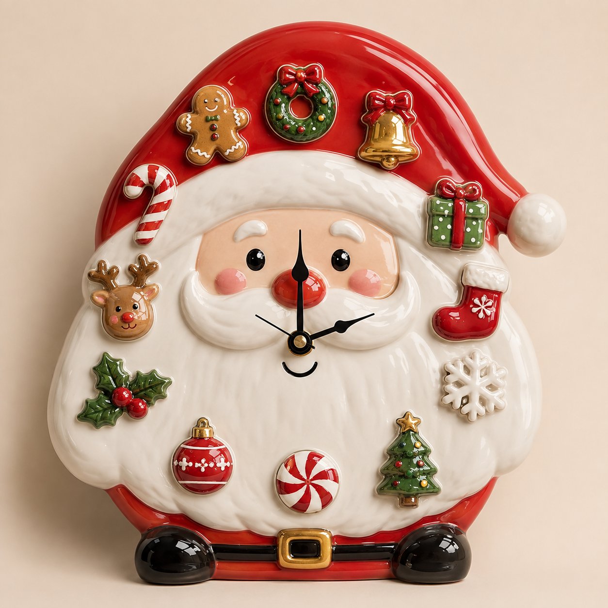 ⏳ Last Day 70% OFF – 🎄Interactive Christmas Holiday Activity Clock | Built-In Clock with 12 Rearrangeable Magnetic Icons for Learning, Creative Play & Festive Family Décor ✨