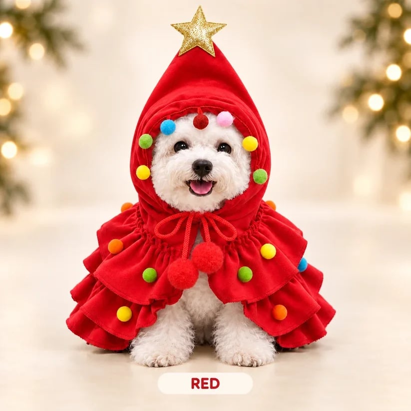🔥Last 30pcs🎉-🎄Walking Christmas Tree Pet Costume 🐶🐱❤