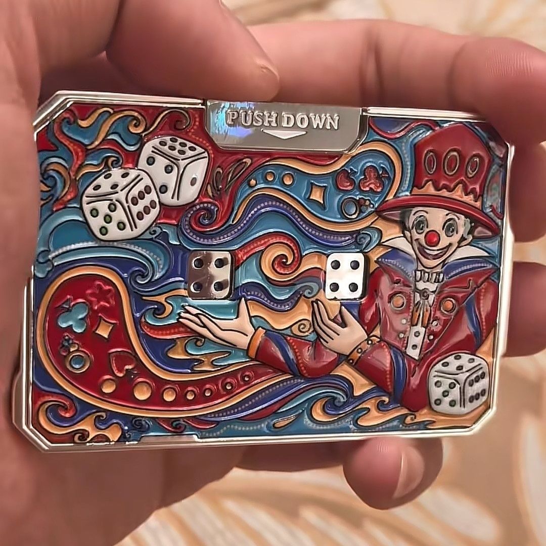 🔥Last Day 49% OFF-Card Dice Fidget Game – Premium Metal Stress-Relief Toy