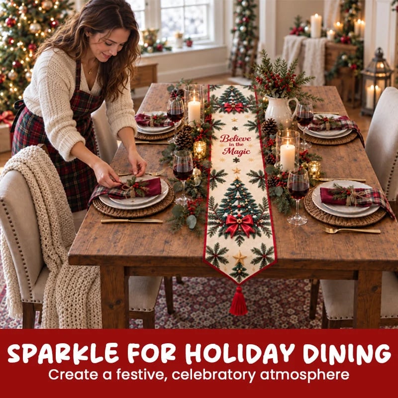 đ„HOT SALEđ„âš DIY Christmas Diamond Painting Table Runner Kit-đ„Last 40pcsđ