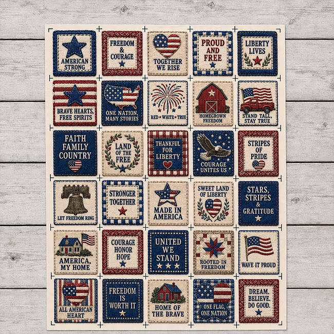 š„Last Day 70% OFF - American Pride Fabric Panel
