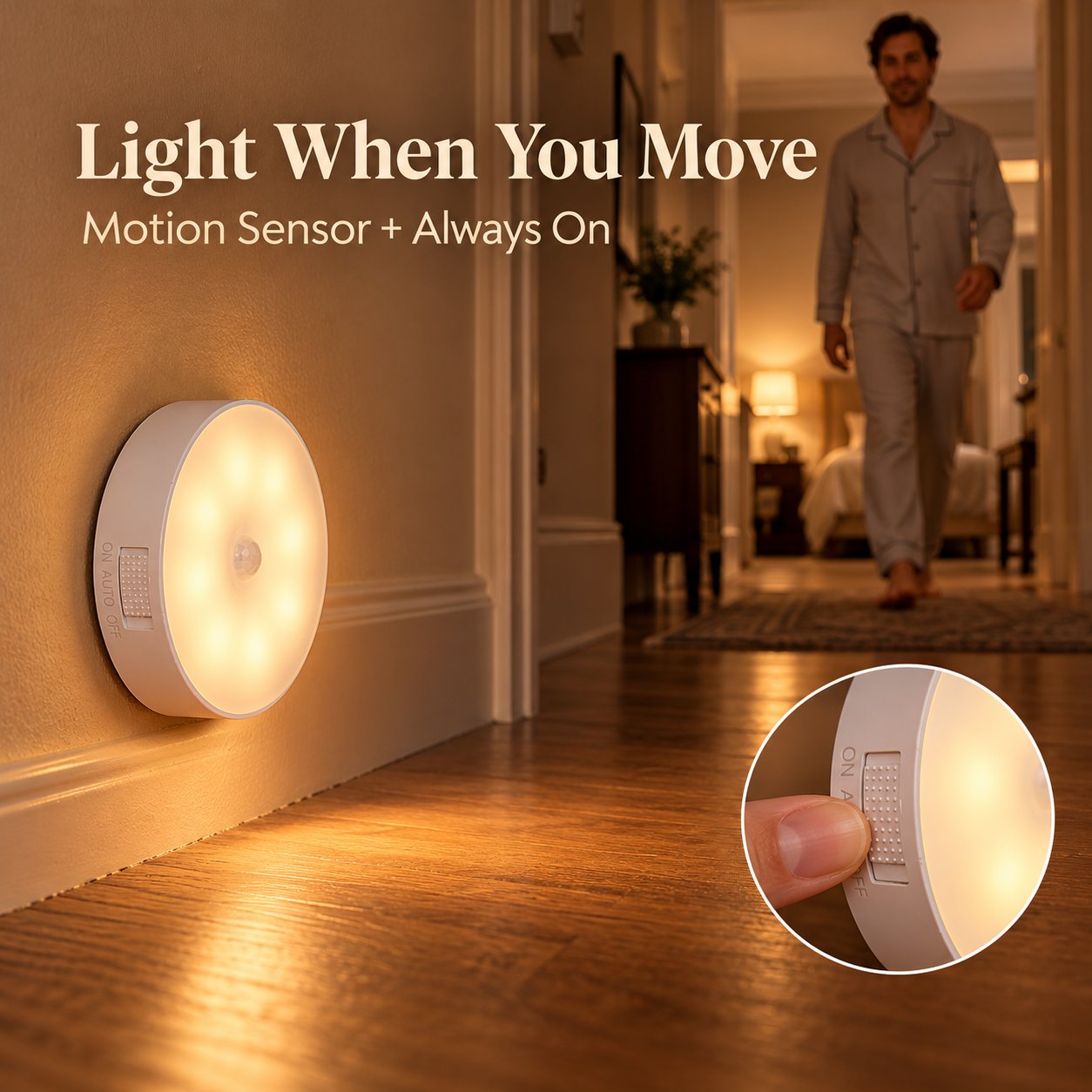 🔥Last 40pcs🎉-👵Amber Night Light for Mom & Dad