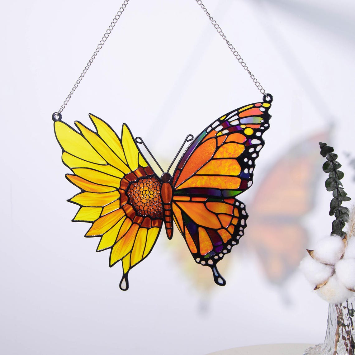 Butterfly Sunflower Suncatcher