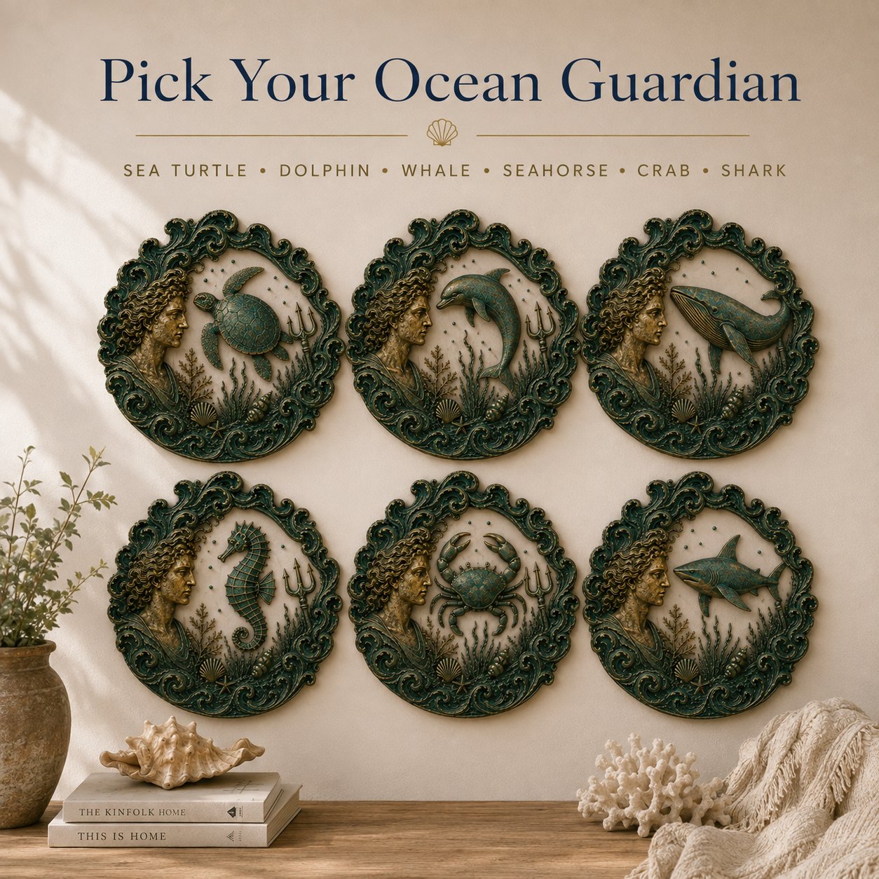 🔥Last 40pcs🎉-🌊 🔱Vintage Ocean Theme Wall Decor Collection  📦39 Free Shipping