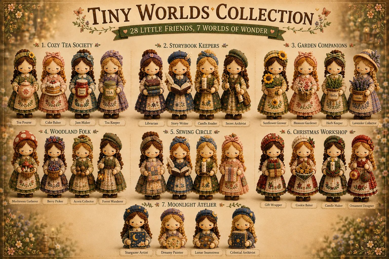 🔥LAST DAY 50% OFF - 🧵Tiny Worlds Collection - Patchwork DIY Kit Series🎁