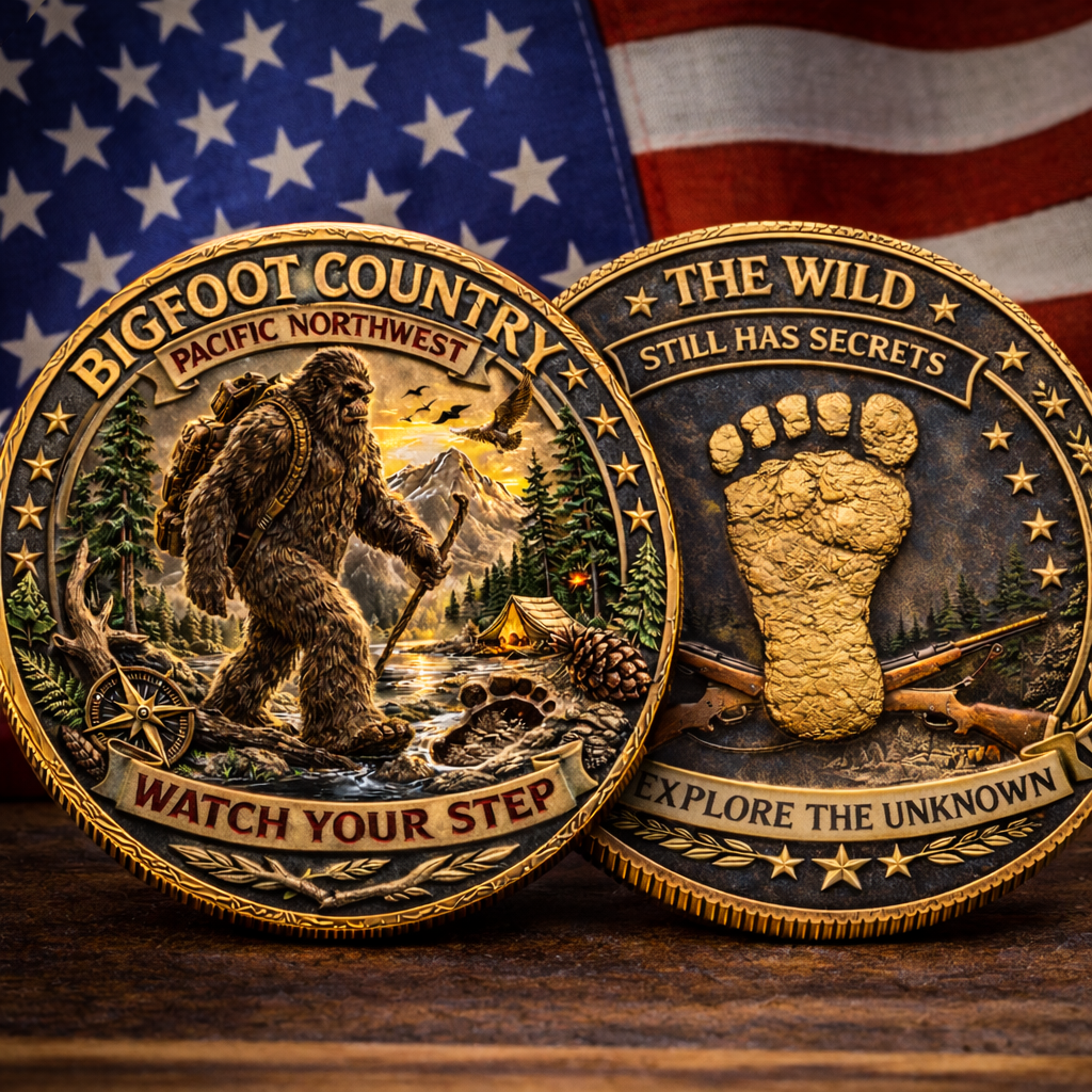 🏆Last Day Promo:70% OFF! 🎖️Bigfoot Country Explorer Challenge Coin