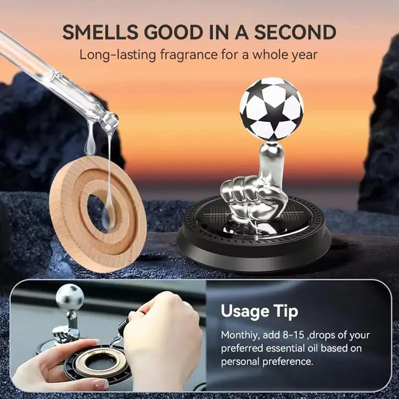 ⚽ Last Day: 70% OFF | Solar Football Air Freshener