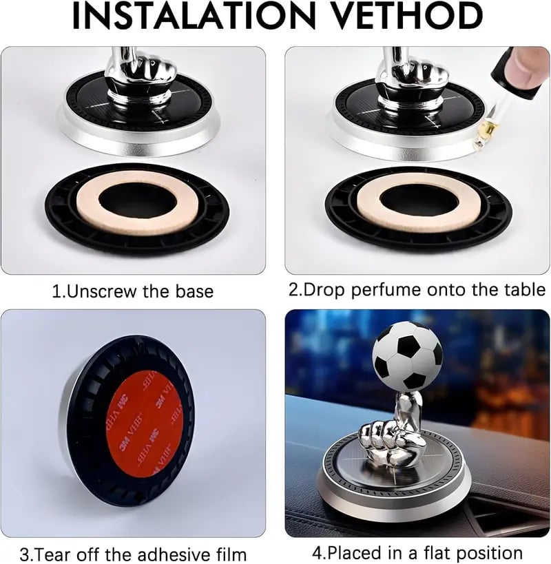 ⚽ Last Day: 70% OFF | Solar Football Air Freshener