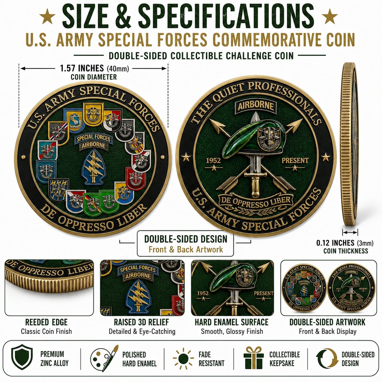 ✨Limited-Time 70% OFF🗡️U.S. Army Special Forces Commemorative Coin(Gift box included)
