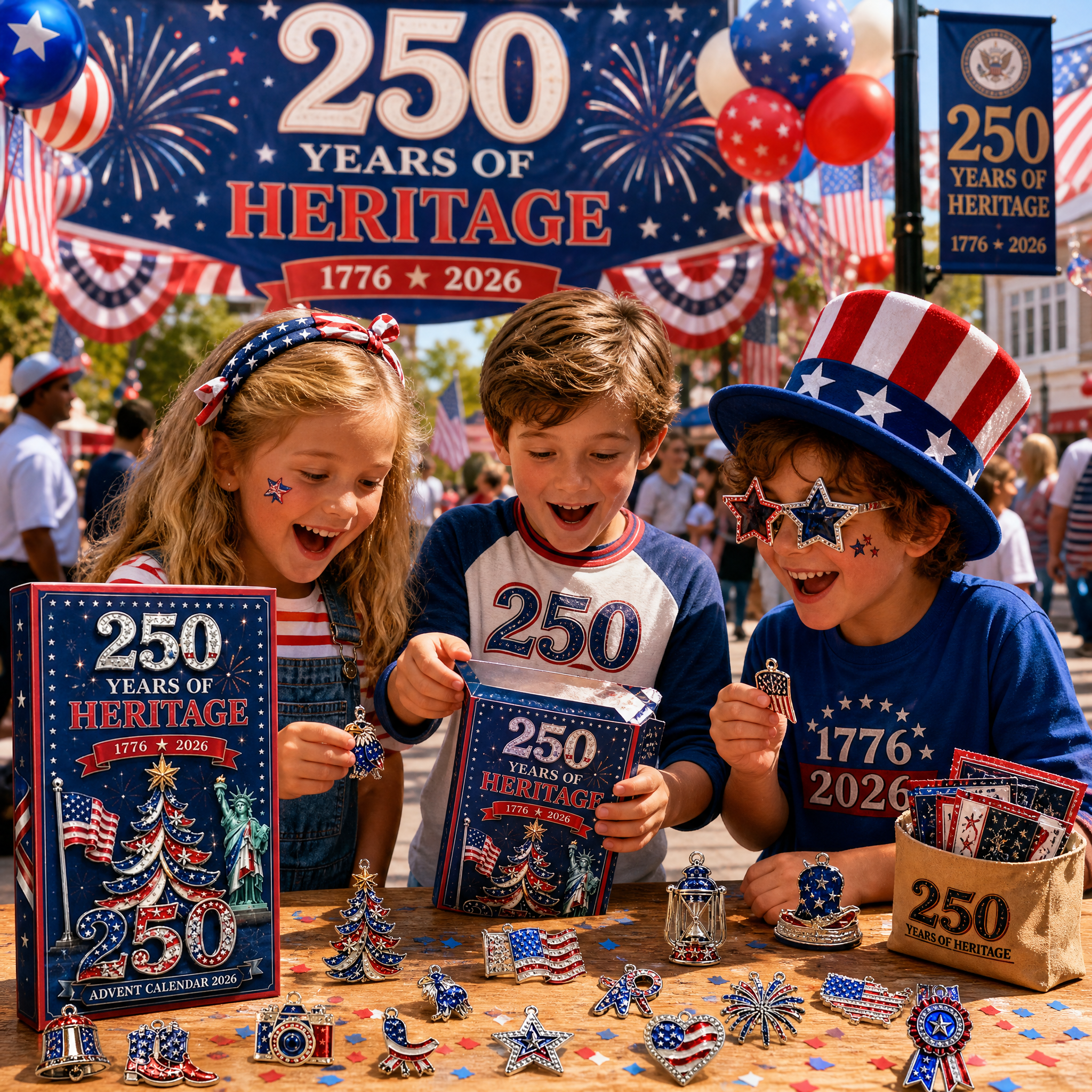 🔥Last 40pcs🎉-America 250th Heritage Icons Advent Calendar 2026