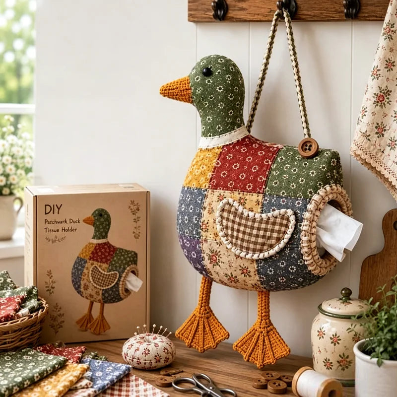 ⏳Limited-time 70% off👪Feel the great sense of achievement from DIY- Animal Tissue Holder Sewing Kit🐓🦆🪿