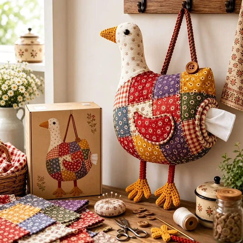 ⏳Limited-time 70% off👪Feel the great sense of achievement from DIY- Animal Tissue Holder Sewing Kit🐓🦆🪿