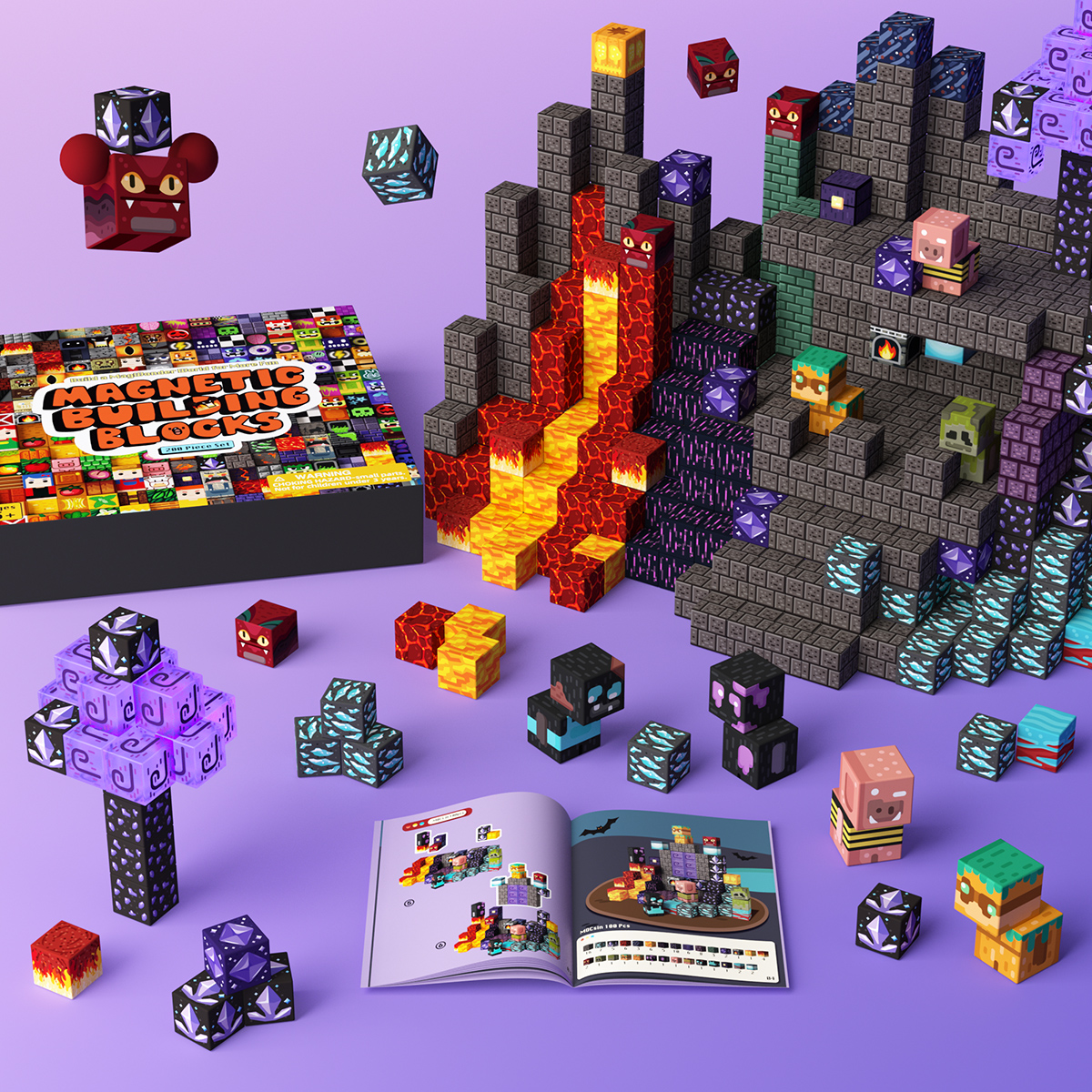 GobiDex Magnetic Building Cubes Mini (Shadow Crypt) – GobiDexCubes